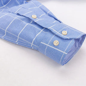 Camisa Masculina Xadrez Manga Longa