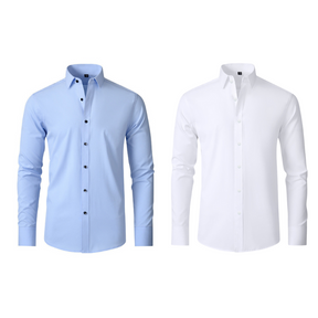(Compre 1 Leve 2) Camisa Social Italian Ultra Tech Anti amassados +RELÓGIO DE BRINDE!